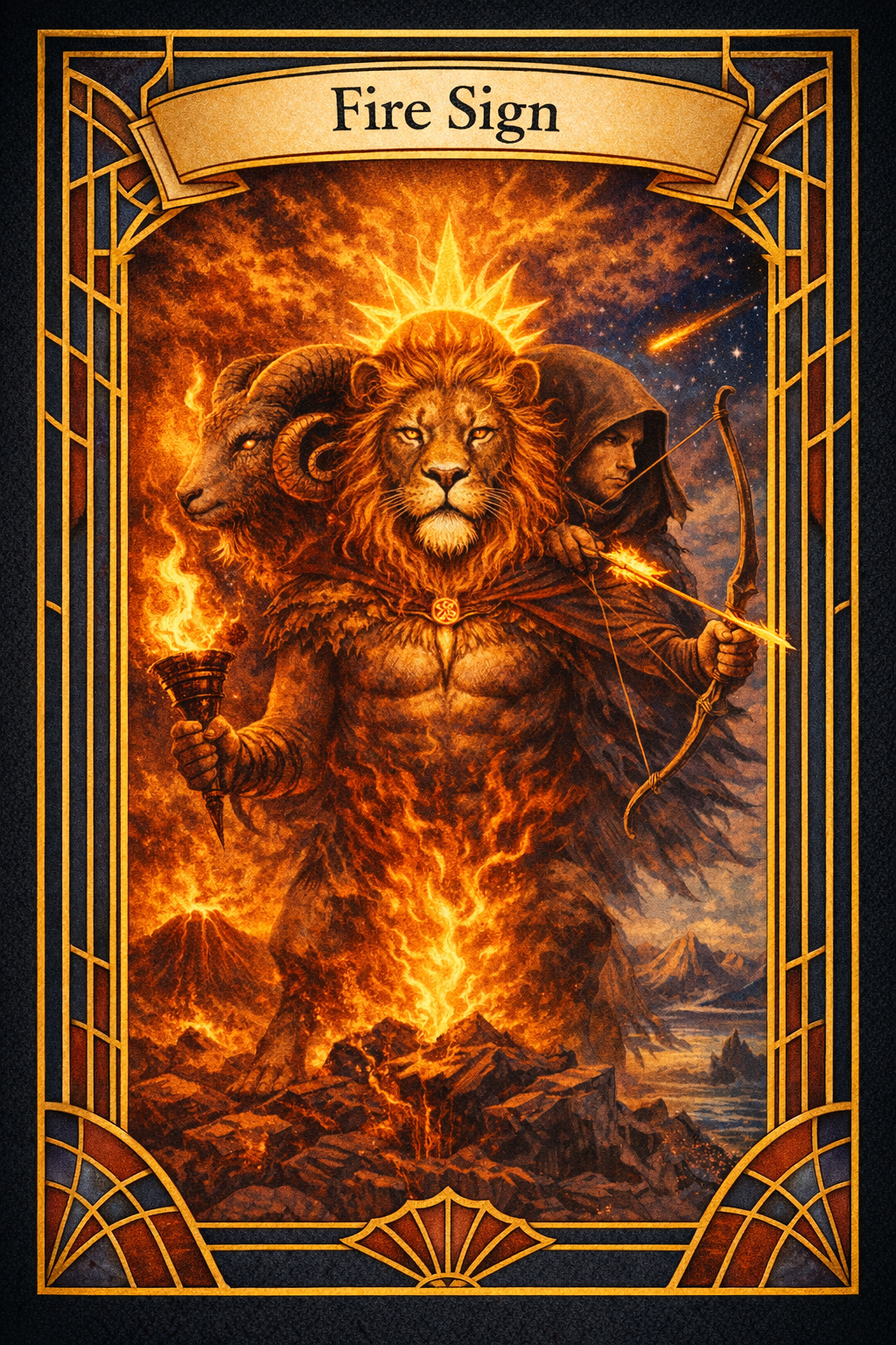 Fire Sign card art