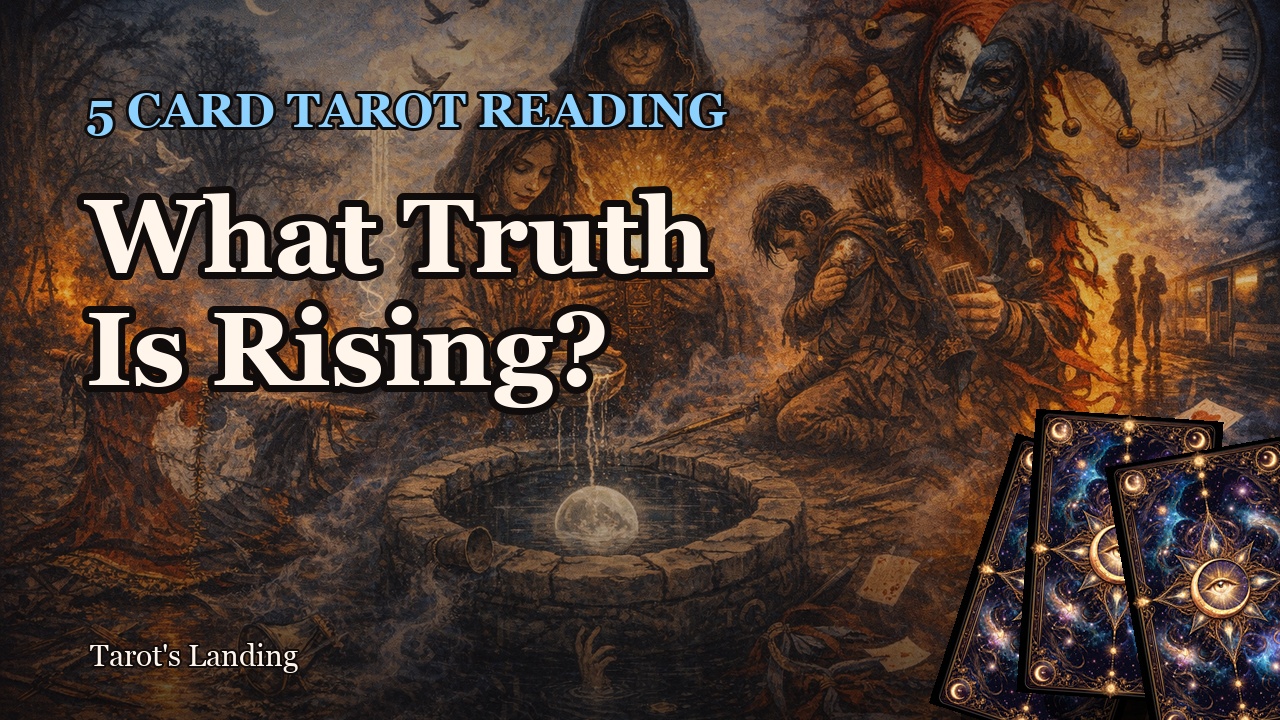 Love, Truth, and Timing | Five-Card Tarot Reading reading image