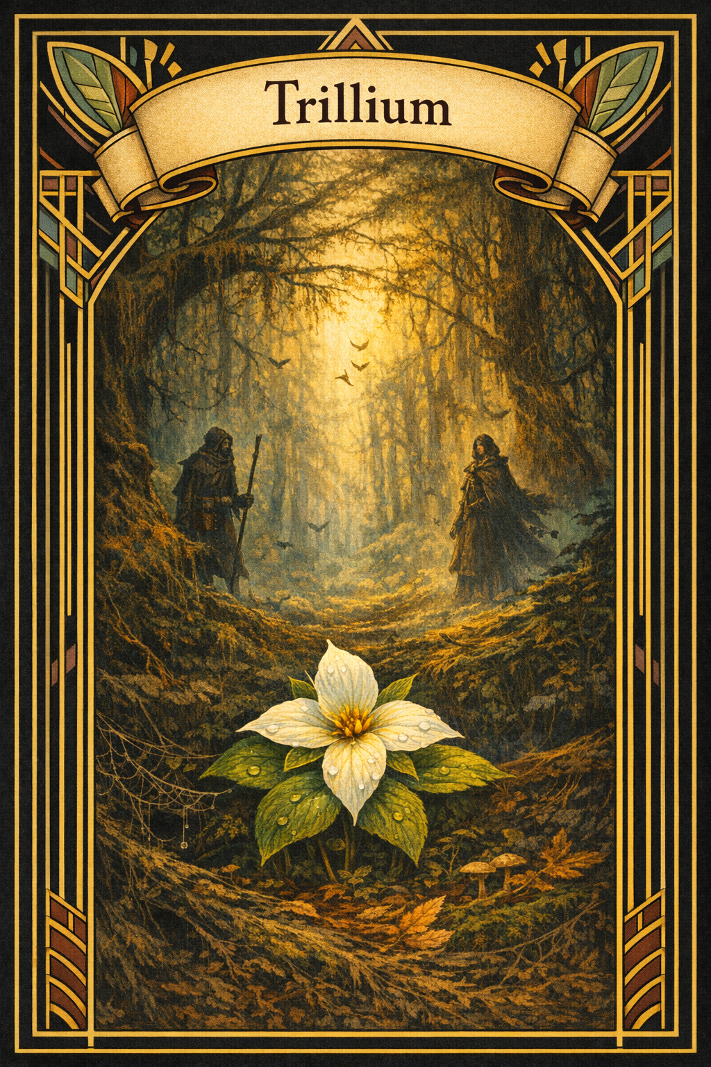 Trillium card art